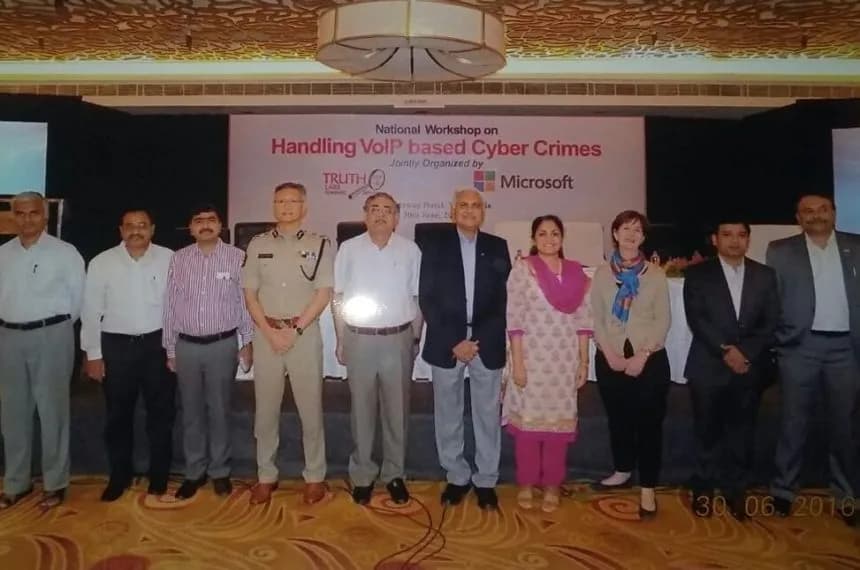 Fourth National Workshop on Handling VoIP based crimes in partnership with Microsoft at The Gateway Hotel, Vijayawada